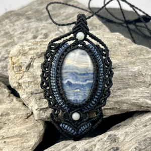 Pendentif en calcite bleue – Image 2