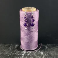 Boucles d'oreilles améthyste