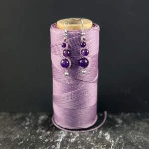 Boucles d'oreilles améthyste