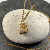 Collier en jaspe paysage