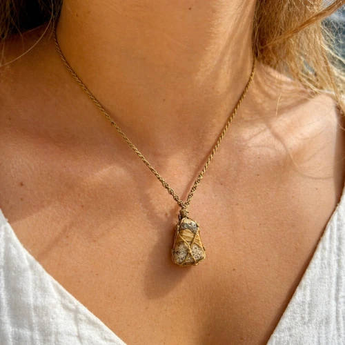 Collier en jaspe paysage – Image 2